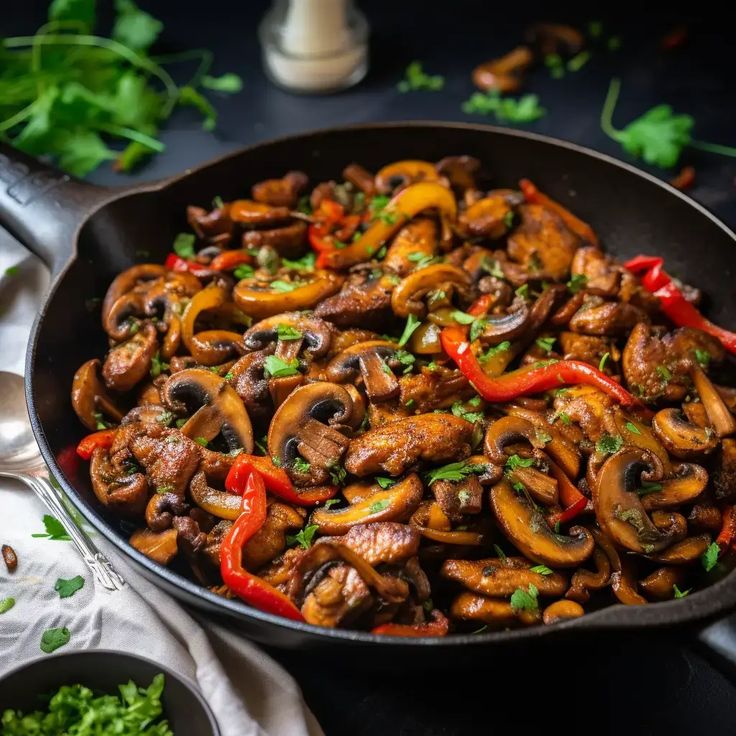 Mushroom Pepper Fry Recipe - Khaddoroshik